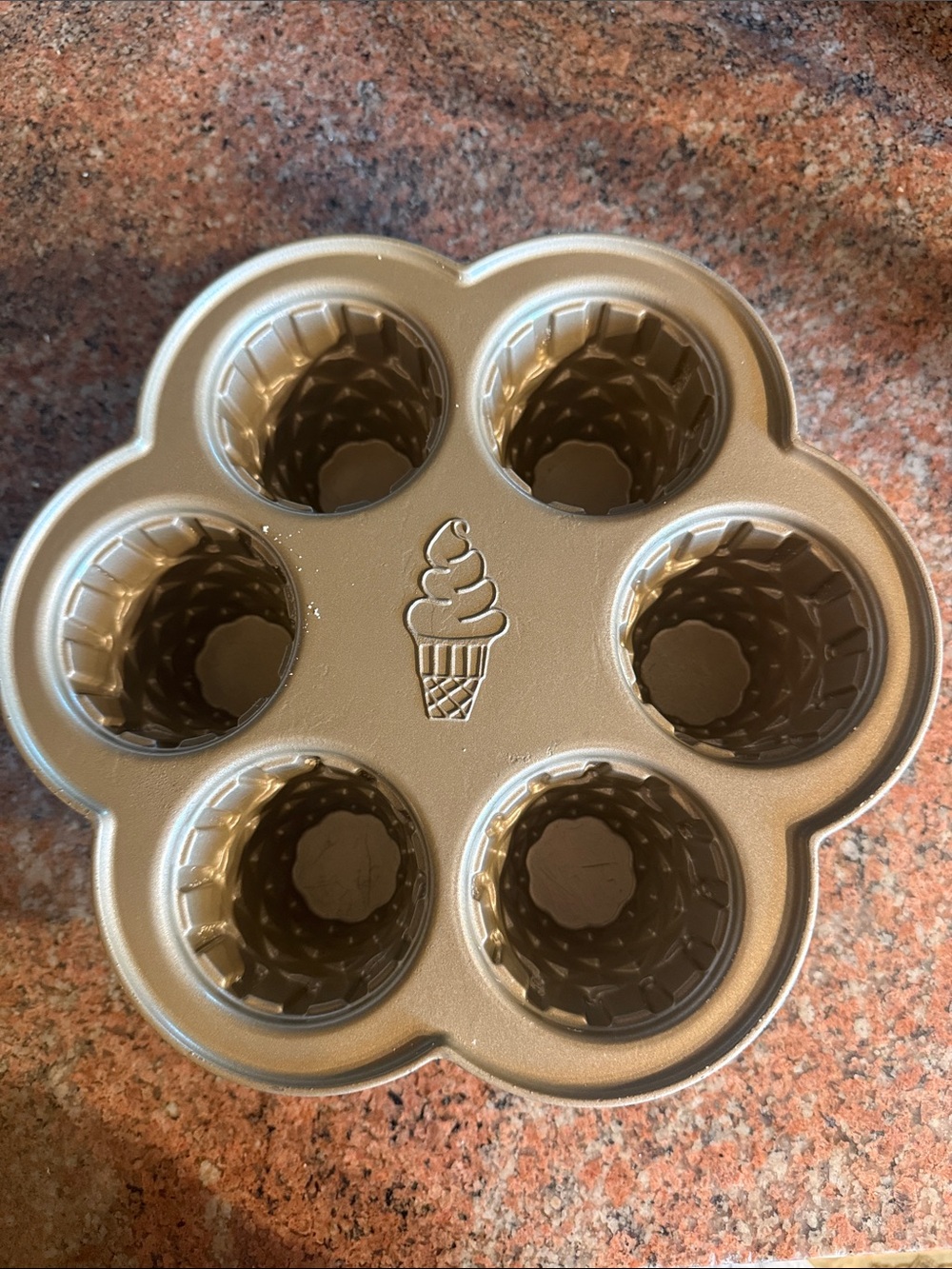 Nordic Ware Gold Ice Cream Cone Cupcake Pan